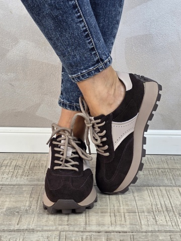 MANOS.RO Pantofi dama casual sport piele naturala FILIPPO PS881 - Img 3