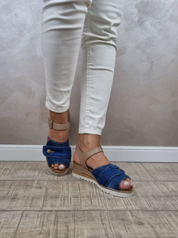 MANOS.RO Pantofi dama Jeans SJ27 - Img 3