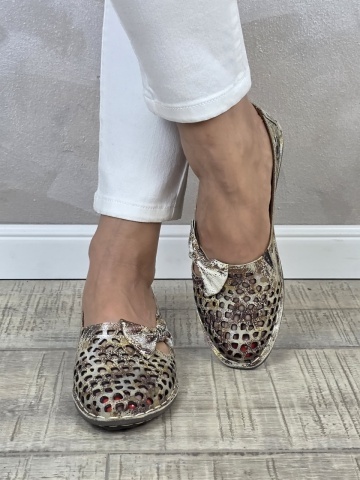MANOS.RO Pantofi dama piele naturala B647 - Img 2