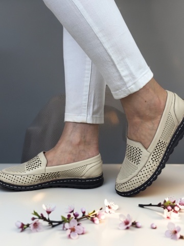 MANOS.RO Pantofi dama piele naturala B672 - Img 1
