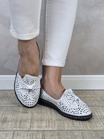 MANOS.RO Pantofi dama piele naturala B676 - Img 2