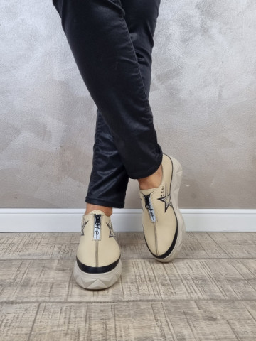 Pantofi casual dama piele naturala MANOS.RO PC1579 - Img 2