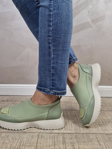 Pantofi casual/sport dama MANOS.RO piele natural/STRETCH PS513 - Img 4