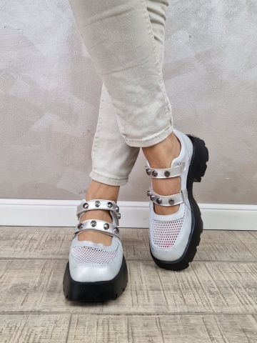 Pantofi casual/sport dama MANOS.RO piele naturala PV2137 - Img 3