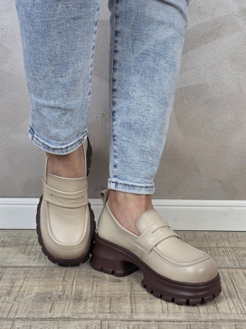 Pantofi dama casual FORMAZIONE piele naturala PC2364 - Img 3