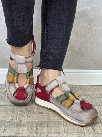 Pantofi dama casual Formazione piele naturala PV2149 - Img 3