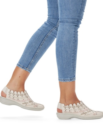 Pantofi dama piele naturala Rieker 413V8-60 - Img 7