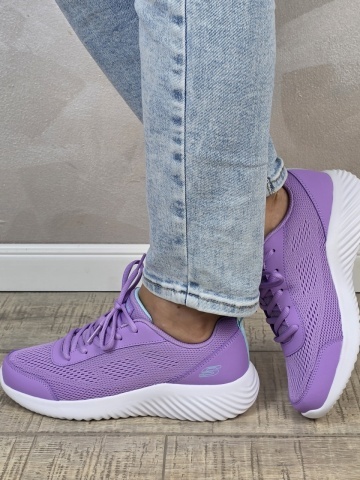 Pantofi dama sport Skechers®- lavanda, GLIDE-STEP, din material textil 303679L LAV - Img 6
