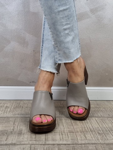 Papuci dama Manos.ro piele naturala SP695 - Img 2