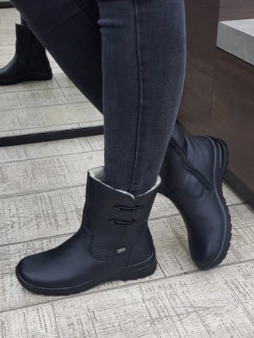 Ghete/Cizme dama piele naturala Rieker Tex Z7172-00 - Img 2