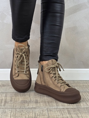 MANOS.RO Ghete dama casual Formazione piele naturala GD2372 - Img 2