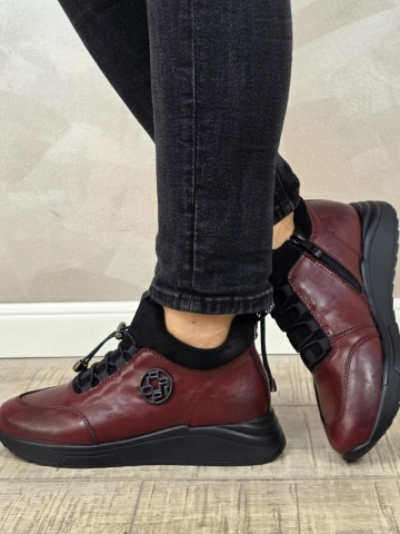 MANOS.RO Ghete dama casual sport piele naturala Filippo GS015 - Img 2