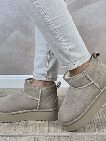 MANOS.RO Ghete dama piele naturala Water Repellent ANA VIOTTI GD2438