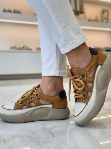 MANOS.RO Pantofi dama casual sport piele naturala FEEL PS751
