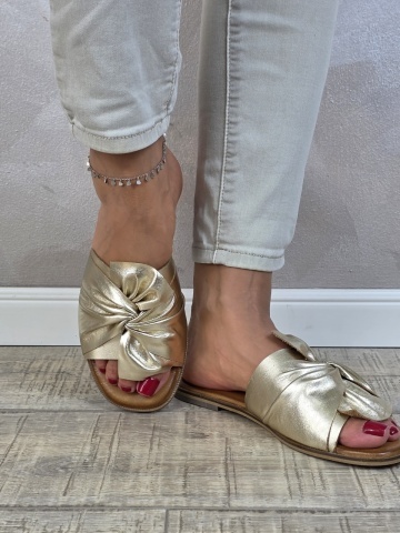 MANOS.RO Papuci dama piele naturala GOLD DEER SV1865 - Img 3