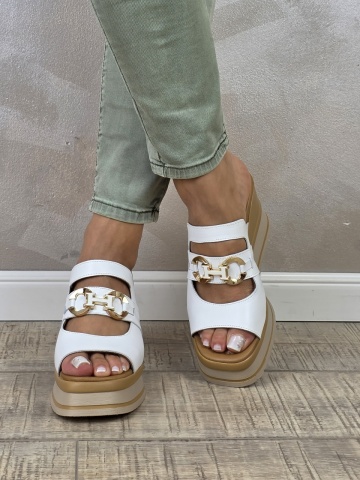 MANOS.RO Sandale dama piele naturala GOLD DEER SP885 - Img 3