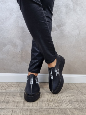 Pantofi casual dama piele naturala MANOS.RO PC1577 - Img 2