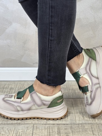 Pantofi dama casual Formazione piele naturala PV2146 - Img 2