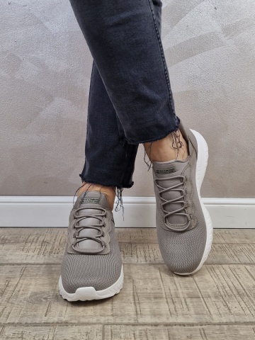 Pantofi dama sport din material textil Skechers® Squad Chaos Slip-Ins,177500 TPE Maro taupe - Img 2