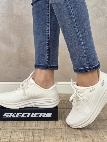Pantofi dama sport Skechers® Bobs Skillz - Too Essential 117756 WHT - Img 8