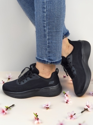 Pantofi dama sport Skechers® Bobs Squad Chaos 117550 BBK - Img 6