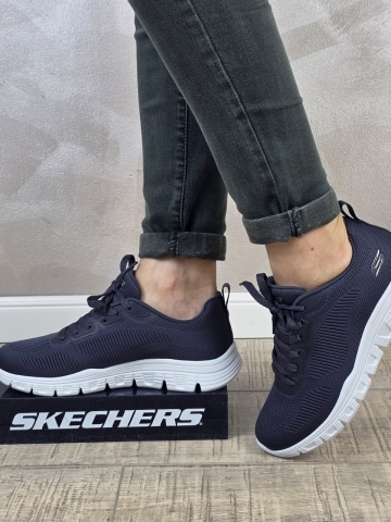 Pantofi dama sport Skechers® Bobs Squad Chaos 117700 DKNV
