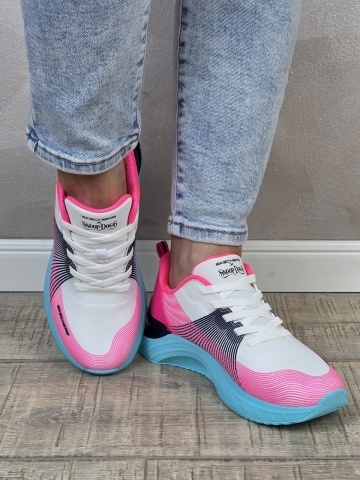 Pantofi dama sport Skechers®Sneakers Snoop Dogg: Snoop Ace - Cyber Walker 186025 WLBP - Img 7