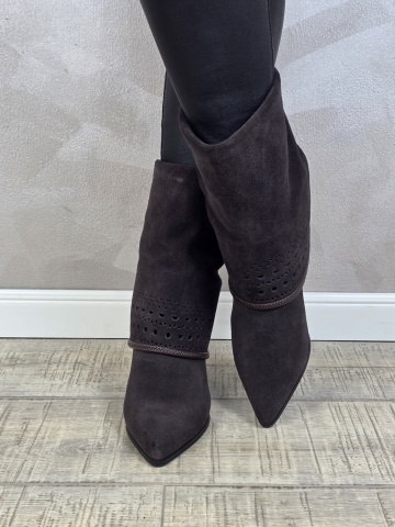 Botine/Ghete dama piele naturala MANOS.RO BT327 - Img 3