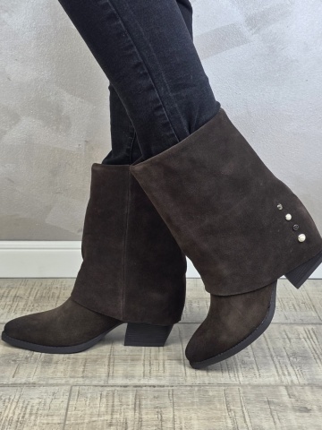 Botine/Ghete dama piele naturala MANOS.RO BT338 - Img 3