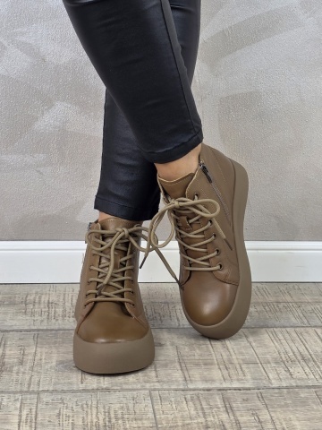 MANOS.RO Ghete dama casual Formazione piele naturala GD2374 - Img 4