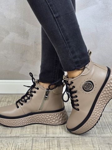 MANOS.RO Ghete dama casual sport piele naturala Filippo GD2632 - Img 4