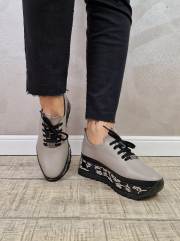 MANOS.RO Pantofi casual dama piele naturala PC1733 - Img 3