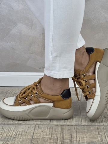 MANOS.RO Pantofi dama casual sport piele naturala FEEL PS751 - Img 3