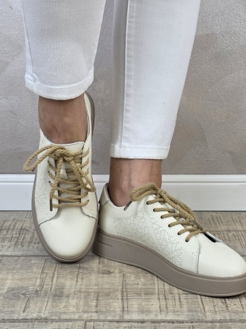 MANOS.RO Pantofi dama casual sport piele naturala FILIPPO PS746 - Img 3