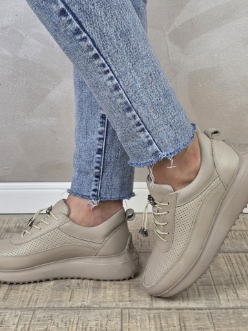 Pantofi casual/sport dama MANOS.RO piele naturala PS696 - Img 2