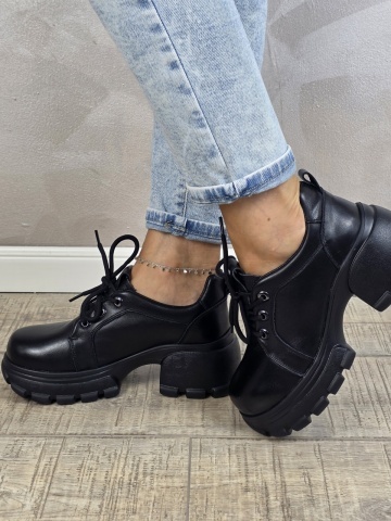Pantofi dama casual FORMAZIONE piele naturala PC2446 - Img 4