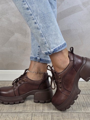Pantofi dama casual FORMAZIONE piele naturala PC2448 - Img 4