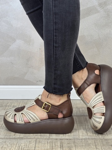 Pantofi dama casual Franco piele naturala PV2150 - Img 4