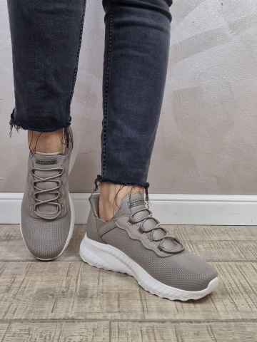 Pantofi dama sport din material textil Skechers® Squad Chaos Slip-Ins,177500 TPE Maro taupe - Img 3