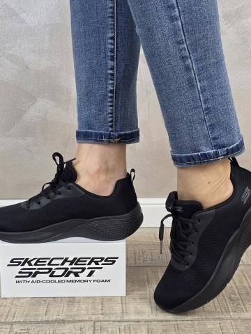 Pantofi dama sport Skechers® Bobs Squad Chaos 117550 BBK - Img 3