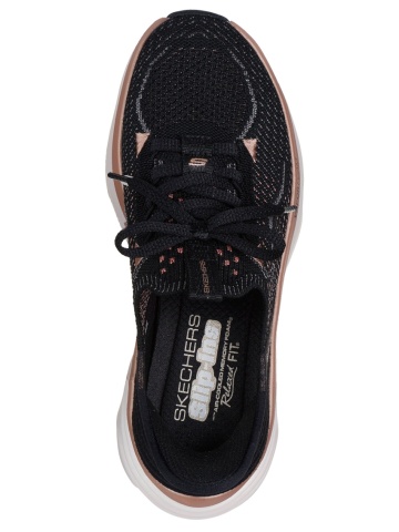 Pantofi dama sport Skechers®- D LUX VAPOR FOAM Slip-Ins 150584 BKRG - Img 4