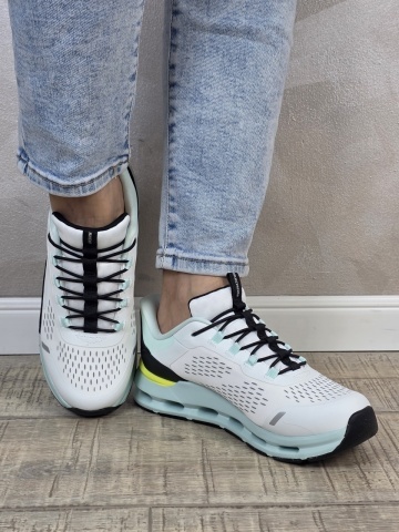 Pantofi dama sport Skechers®, GLIDE-STEP, din material textil 303654L WBTQ - Img 4