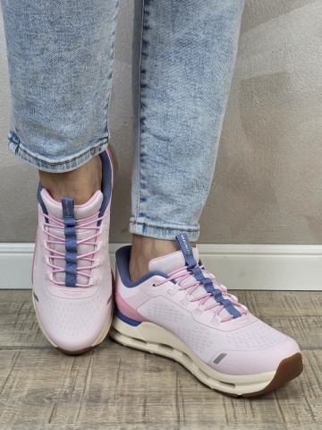 Pantofi dama sport Skechers®, GLIDE-STEP, din material textil 303654L LTPK - Img 6