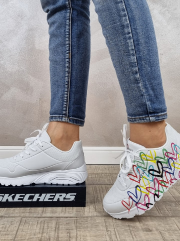 Pantofi dama sport Skechers® Uno Lite - Easy Zip 314064L WMLT