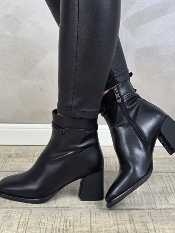 Botine/Ghete dama piele naturala MANOS.RO BT329 - Img 3
