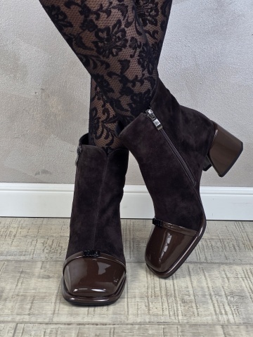 Botine/Ghete dama piele naturala MANOS.RO BT348 - Img 2