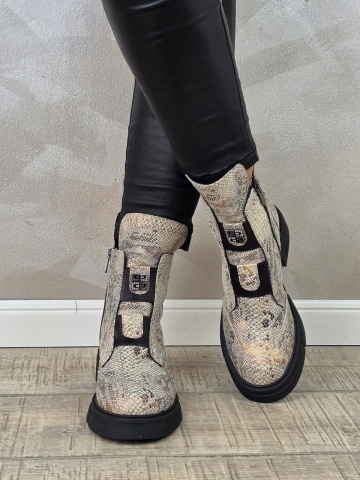 Ghete casual dama MANOS.RO piele naturala GD2332 - Img 3