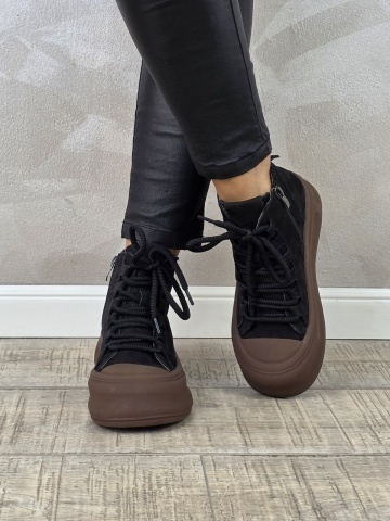 MANOS.RO Ghete dama casual Formazione piele naturala GD2373 - Img 3