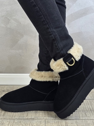 MANOS.RO Ghete dama piele naturala Water Repellent ANA VIOTTI GD2528 - Img 5
