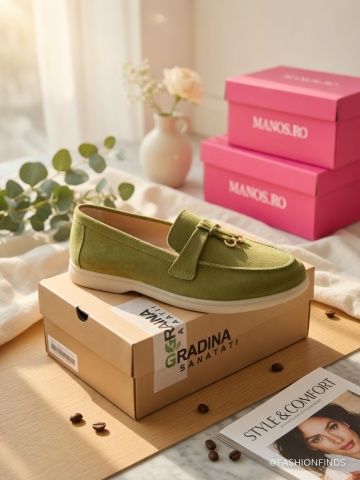 MANOS.RO Pantofi casual dama, piele naturala DY PC2417